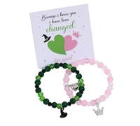 Elphaba Galinda Amistad Pulseras a juego Corona de Brujas Pulseras para Mujeres BFF Parejas Accesorios Wicked Pulsera Regalos de San Valentín para fans Amigos