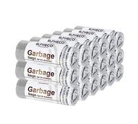 ELPHECO Bolsas de basura de 4 galones │ Bolsas de basura con cordón de 15 litros │Adecuado para latas de basura de 1.5 a 4 galones │ 200 unidades / 10 rollos