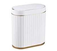 ELPHECO Cubo de basura automático con tapa, inteligente, plástico, 8 L, sensor de movimiento, estrecho, para dormitorio, baño, oficina