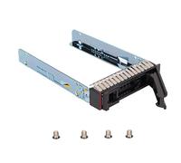 Elprico 2.5in HDD Bandeja Caddy, Metal ABS SAS/Hard Drive Carrier para SR650 SR550 SR570 HR630X HR650S con 4 Tornillos, Plata Negro