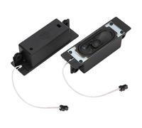 Elprico 2pcs 8 Ohm 10W TV Avista de Altavoces Amplificador de Sonido de Altavoces para Reproductor de Publicidad de TV LCD, Cables Transparentes de Rojo y, Gran Efecto de bajo, Shell