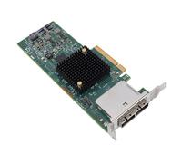 Elprico Adaptador de Bus Host SAS 9207-8e, PCIe 3.0 X8 HBA de 8 Puertos a 6 Gbps, JBOD en Modo IT, 1024 Dispositivos, 700 K IOPS, SFF-8088, Perfil bajo, para Servidor NAS ZFS, con Wins