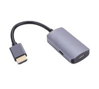 Elprico Adaptador de Pantalla de Video HDMI a USB C, Concentrador para Gafas AR, HDMI Macho 4K a 60 Hz a USB C Hembra para XREAL One, XREAL Air 2 Pro, RayNeo, Switch 2, 1,