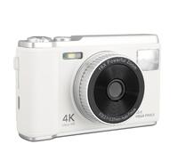 Elprico Autococusidad de la Cámara Digital de 50mp, Grabación de Video 4K UHD, Zoom de 16x, Anti Shoke, Flash LED, Batería Recargable, Fácil Operación con Efectos de Filtro, para (White)