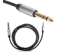 Elprico Cable Adaptador de de 6.5 Mm a 3.5 Mm, Línea de Conexión de Calidad de Sonido HiFi Masculina a Macho, Plug and Play, Material de Aleación de Aluminio, 1.8m/5.9 Pies, Duradero y (1,8 m)