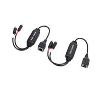 Elprico Cable de Extensión de Sonido Estéreo RJ45, Transferencia Bidireccional de 500 M para Cine en Casa, Paquete de 2