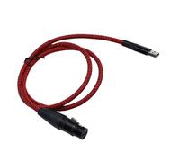 Elprico Cable de Micrófono USB, Cable XLR a USB, XLR Hembra a USB Macho Cable Convertidor de Enlace de Micrófono Cable de Audio de Estudio Cables Conectores Adaptador para Micrófonos o (2m)