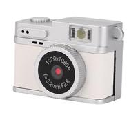 Elprico Cámara de Mini Llavero, Cámara Retro de Nostalgia Pequeña 1080p, Videocámara de Video Micro Portátil, 20mp 0.96 Pulgadas de Videos Pequeños de Video Incorporado LED LED para (White)