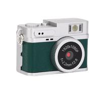Elprico Cámara de Mini Llavero, Cámara Retro de Nostalgia Pequeña 1080p, Videocámara de Video Micro Portátil, 20mp 0.96 Pulgadas de Videos Pequeños de Video Incorporado LED LED para (Green)