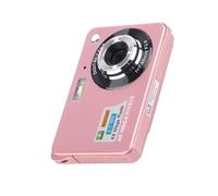 Elprico Cámara Digital 4K 48MP con Zoom Digital 8X, Pantalla de 2.7 Pulgadas, Batería Recargable, Transferencia USB, Mini Cámara Compacta para Niños, Estudiantes, Principiantes, Selfies (Pink)