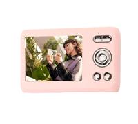 Elprico Cámara Digital 4K, Cámara de Video Auto Focus de 64MP con Pantalla de 2,7 Pulgadas de Zoom Digital 16x, para Fotografías de Selfies de Cumpleaños de Cumpleaños (Rosado)