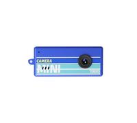 Elprico Cámara Digital con Llavero, Mini Cámara, Vídeo 1080P, Pequeña Digital Retro con Pantalla de 0,96 Pulgadas, 5 Filtros Retro, Gran Angular de 130° para Viajes, (Blue)