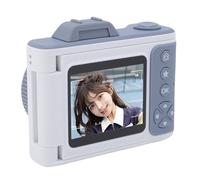 Elprico Cámara Digital de 2.5k para el Enfoque Automático de Fotografía, Cámara de Vlogging de 66MP para Youtube con Luz LED Light 2.4 "180 ° Cámara de Viaje (Tarjeta de Memoria 32G)