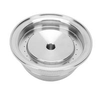 Elprico Cápsula de café Recargable, Filtro de Cápsula de café Reutilizable de Acero Inoxidable 304 con 1 Cuchara 1 Cepillo, para Plus (150ML)