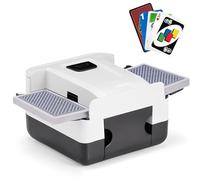 Elprico Card Automática Shuffler, Máquina Shuffler de Tarjetas Eléctricas de 2000 MAh, Máquina Recargable y Portátil para Viajes, Reuniones Familiares (Black)
