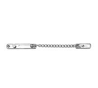 Elprico Cerradura de Cadena de Acero Inoxidable, Protector de Seguridad Antirrobo Duradero para Puertas Interiores de Hotel en Casa (Acero inoxidable 201 19,5x9,8x7,6cm)