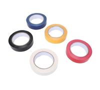 Elprico Cinta para Marcar Pisos, 5 Rollos de Cinta de Vinilo para Pisos de 1 Pulgada con Fuerte Adherencia para Canchas Deportivas y Marcado de áreas (108,3 pies)