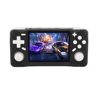 Elprico Consola de Juego de Mano, Pantalla HD de 3.5 Pulgadas Retro Gaming Console Games Classic con Múltiples Emuladores, 4000 MAh Batería Recargable Player Video de Bolsillo (Negro Transparente)