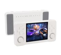 Elprico Consola de Juego de Mano, Pantalla HD de 3.5 Pulgadas Retro Gaming Console Games Classic con Múltiples Emuladores, 4000 MAh Batería Recargable Player Video de Bolsillo (White)