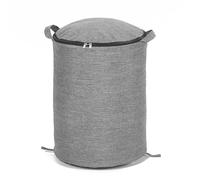 Elprico Contenedor de Almacenamiento de Juguetes, Contenedor Organizador de Cubo Plegable con Tapa de Alfombra de Juego Desmontable, para Niños, Bloques de Construcción, Animales de (GREY)
