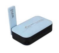 Elprico Enrutador WiFi Portátil, Enrutador de Viaje Inalámbrico 4G LTE con Ranura para Tarjeta SIM y Banco de Energía de 10000 MAh, Punto de Acceso Móvil WiFi 6 de 300 Mbps para Bandas