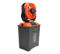 Elprico Fan Portátil de la Nebulización con el Cubo 7L, Fan que Acampa Recargable 20000mAh (ORANGE)