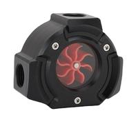Elprico G1 4 Medidor de Flujo de Agua, Monitor de Refrigerante del Impulsor de 8 Cuchillas con Carcasa de Aluminio POM para Sistemas de Enfriamiento de Líquidos de PC