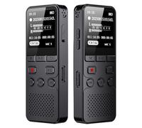 Elprico Grabadora de Voz Digital, Grabadora de Voz con Reproducción Batería de Larga Duración Pantalla de 1,4 Pulgadas Grabación de Audio MP3 para Reuniones Conferencias y Entrevistas (8G)