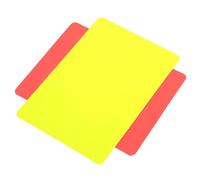 Elprico Herramienta de árbitro de Fútbol, Tarjetas Rojas y Amarillas, PVC Duradero para Partidos, Tamaño de 11x8cm, 2 Piezas