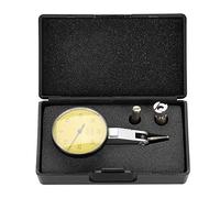 Elprico Indicador de prueba de dial, Precisión 0.01 mm Dial métrico Indicador de prueba Palanca Indicador de prueba de dial Kit de herramientas de medidor Gage con estuche de almacenamiento gris