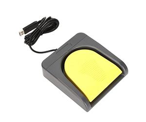 Elprico Interruptor de Pie USB, Controlador Midi de un Pedal USB el Pedal Mecánico para Juegos Admite la Función Midi para el Control Multimedia