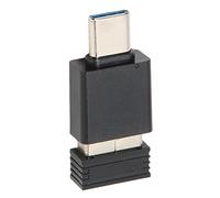 Elprico Jiggler de Mouse USB, Evita Bloqueo de Pantalla, Modo de Suspensión, Dispositivo de Movimiento de Mouse sin Controlador Automático Indetectable, Wiggler de Puerto USB para (Negro)