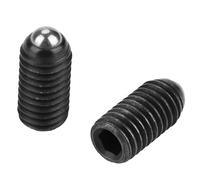 Elprico Juego de émbolos de Resorte M8 de 10 Piezas, émbolos de Bola de Acero Al Carbono para una Fácil Instalación en Máquinas Automáticas (M8*16(10PCS))