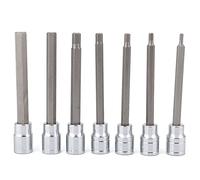 Elprico Juego de Llaves de Vaso con Puntas Hexagonales Extralargas de 7 Piezas para Reparaciones Precisas con Unidades de 3/4/5/6/7/8/10 Mm, Perfecto para Kits de Herramientas y Trabajos de