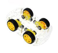 Elprico Kit de Chasis de Automóvil Robot Inteligente con Motores de Alto Rendimiento, Fácil de Expandir para Fabricantes y Estudiantes, Adecuado para Acrílico -smart Robot, Doble 4WD