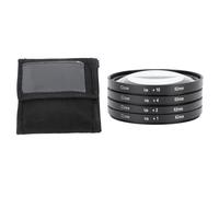 Elprico Kit de Filtro de Lente Macro de Primer Plano con Lentes +1, +2, +4, +10 para Fotografía, Filtros de Vidrio óptico, Construcción de Doble Rosca, Bolsa Protectora Incluida para (62 mm)