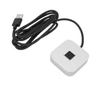 Elprico Lector de Huellas Dactilares USB para Wins10/11, Instalación Automática del Controlador Wins Hello con Cable de Extensión de 5 Pies, Reconocimiento Rápido Táctil de 360 Grados, (Silver)