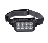 Elprico Linterna Frontal LED, Recargable con Sensor de Movimiento, Pantalla de Batería y Diadema Ajustable para Pesca Nocturna y Camping