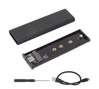 Elprico M.2 NVME SATA SSD Adaptador con Carcasa de Aluminio para SSD Tamaño 2242 2260 2280, USB C 3,1