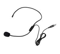 Elprico Micrófono Inalámbrico, Mini XLR 3 Pins TA3F Cabezal de Micrófono de Desgaste de Cabeza Profesional, ángulo de Selección de Tono Ajustable, Micrófono de Condensador en Forma de
