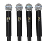 Elprico Micrófonos Inalámbricos, de Micrófono de Karaoke con Banda VHF,Micro Juego de Micrófono Dinámico Inalámbrico,Micrófono Dinámico de Mano para Cantar,Boda,DJ,Fiesta,Discurso