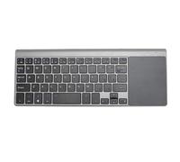 Elprico Mini Teclado Inalámbrico con Panel Táctil, Teclado Inalámbrico 2,4G, Teclado Súper Fino para Ordenador Portátil TV