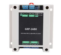 Elprico Módulo de Retransmisión de GPIO, Control de Relevo Industrial Opto Aislado con un Desencadenante de Alto Nivel, Recinto de Ferrocarril ABS para Automatización Industrial Smart (GRP-2AB0)