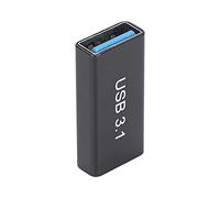 Elprico Paquete de 2 Adaptadores USB C Hembra A USB A Hembra, Acoplador Extensor Tipo C A 3.1 de 10 Gbps con Diseño de Cabeza Recta, para Extensión de Cable de Datos