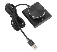 Elprico Paya de Control de Volumen USB, Control de Volumen Externo del Altavoz de la Computadora con 1 Función de Silencio Clave, Enchufe y Reproducción, Controlador de Ajuste de Medios