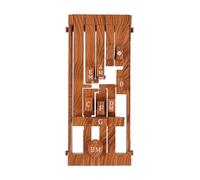Elprico Prensador de Acordes de Guitarra, de Herramientas de Guitarra de Posicionamiento de Dedo Indoloro para Principiantes, Folk, Color Palisandro, 15X7.2X5Cm (rojo)