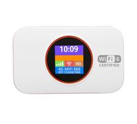 Elprico Punto de Acceso Móvil, Enrutador de Punto de Acceso Móvil 4G LTE, de WiFi Portátil para Viajes, Enrutador WiFi 6 3000 MAh/300 Mbps Dispositivo de de de (White)