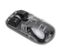 Elprico Ratón Inalámbrico Bluetooth Modo Dual BT5.0/2,4 GHz Tipo C Ratón de Computadora Recargable Ratón Silencioso Completamente Transparente con Receptor USB y Retroiluminación RGB