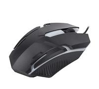 Elprico Ratón para PC con Cable, Negro 1600DPI Plug and Play Colorido Mouse portátil para Juegos, para PC Accesorio para computadora portátil con XP/Vista / 7/8/10