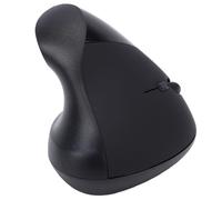 Elprico Ratón Vertical, Ratón Inalámbrico Ergonómico 2.4G con Seguimiento Óptico, 800 1200 1600 3 dpi Ajustable con 6 Botones para Trabajo de Juegos de PC Portátil, Negro